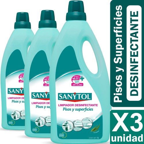 MultiLimpio - Limpiador Desinfectante Baños Poder Antisarro Sanytol X3 Unid